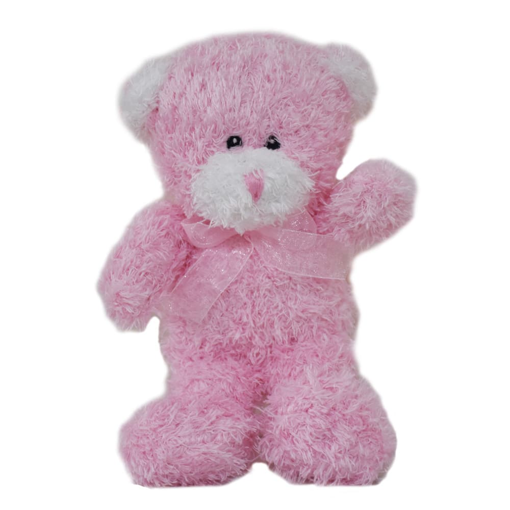 brown and pink teddy bear