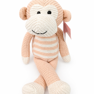 Apricot knitted Monkey